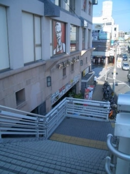 階段の上からの景色